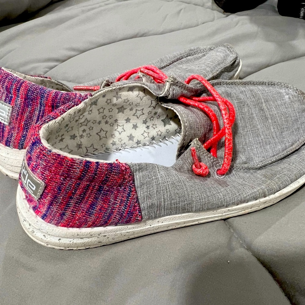 Gray hey dude shoes